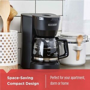 Black & Decker Compact Black Coffee Maker
